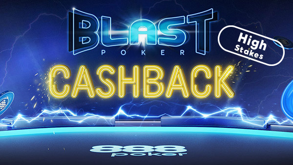 ¡Devolución del rake en BLAST de apuestas altas!