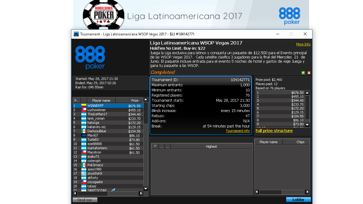 se-jugo-la-primera-fecha-de-la-liga-latinoamericana-wsop-vegas-2017